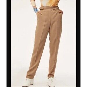 Wilfred Aritzia Anna Pant High Rise Camel Size 0